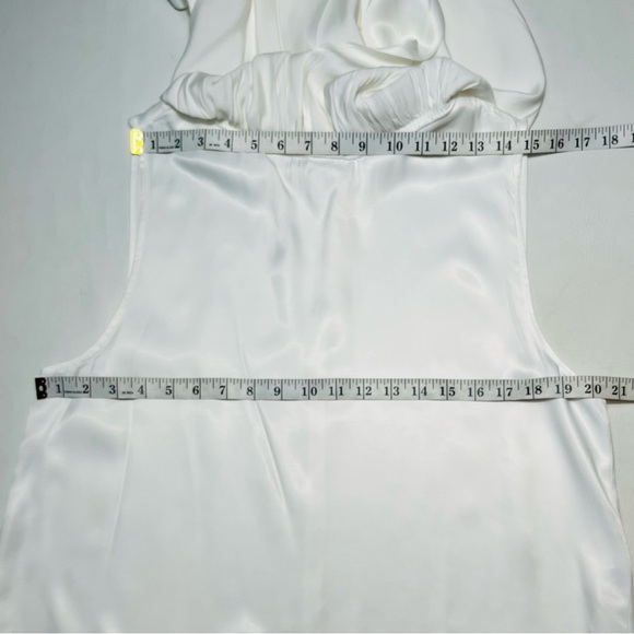 ZARA SATIN EFFECT BLOUSE CAPE SLEEVE STYLE SIZE M AND L COLOR OYSTER WHITE NWT - Picture 15 of 17